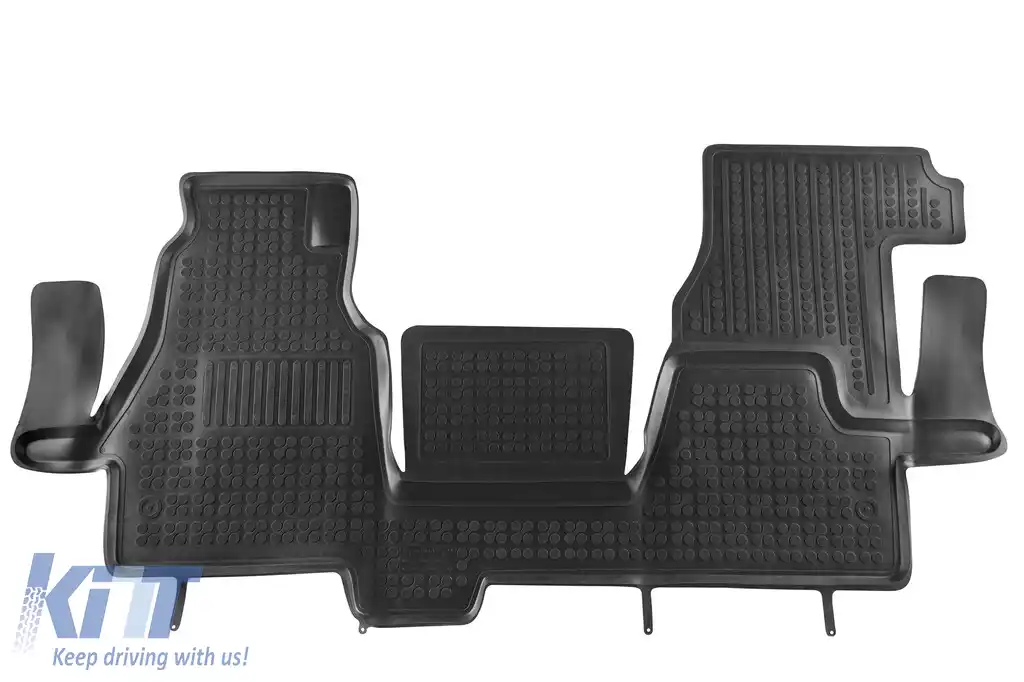 Covor de cauciuc specific, potrivit pentru Mercedes Sprinter 2000-2006, set de 1 bucată, culoare neagră-image-6215737