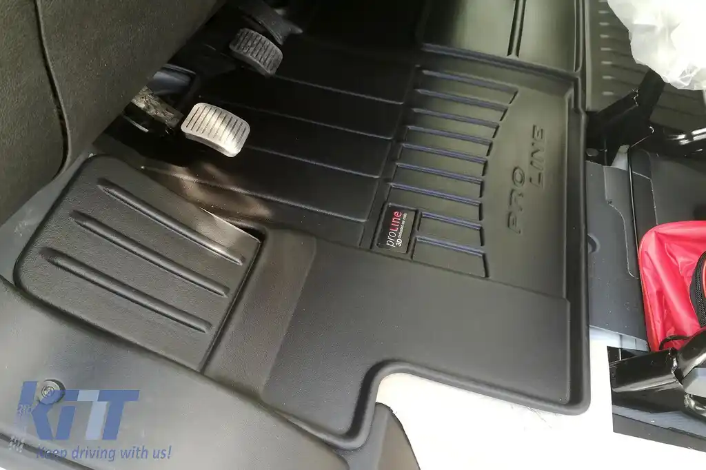 Covor de cauciuc specific, potrivit pentru Citroen Jumper, Fiat Ducato, Peugeot Boxer 2006-2014, după 2014, set dintr-o bucată, culoare neagră, cu garanție de 24 de luni-image-6221637