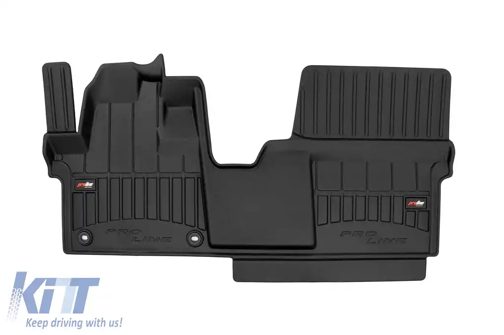 Covor de cauciuc specific, potrivit pentru Peugeot Expert, Traveller după 2016, set de 1 bucată, culoare neagră, cu garanție de 24 de luni