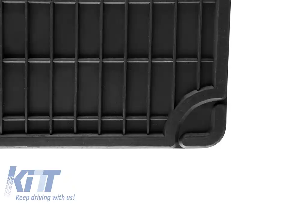 Covor de cauciuc specific, potrivit pentru Citroen Jumper, Peugeot Boxer 1994-2006, Fiat Ducato II 2004-2006, set dintr-o singură bucată, culoare neagră-image-6227850