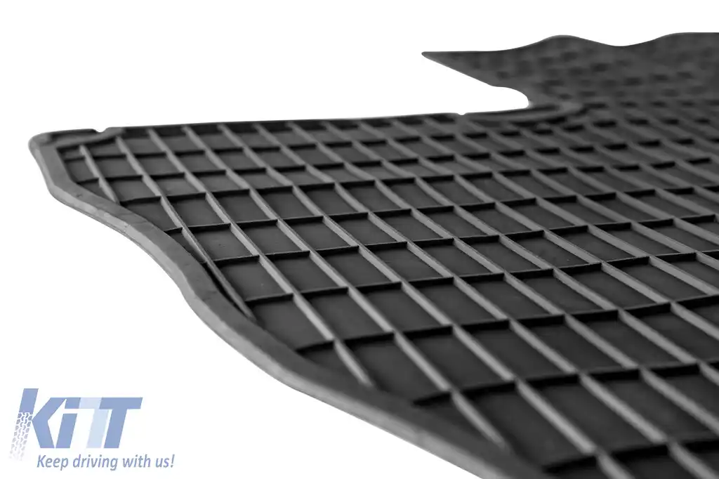 Covor de cauciuc specific, potrivit pentru Citroen Jumper, Peugeot Boxer 1994-2006, Fiat Ducato II 2004-2006, set dintr-o singură bucată, culoare neagră-image-6227852