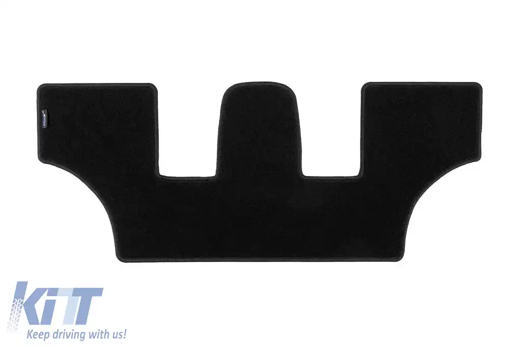 Covor de podea din două straturi, potrivit pentru Hyundai Santa Fe după 2020 pentru vehicule cu 7 locuri, rândul 3, set de 1 bucată, negru