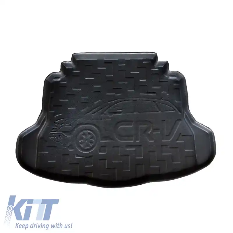 Covor de portbagaj 3D Mat impermeabil potrivit pentru Honda CR-V 07-12 Black Stardiamond-image-6301961