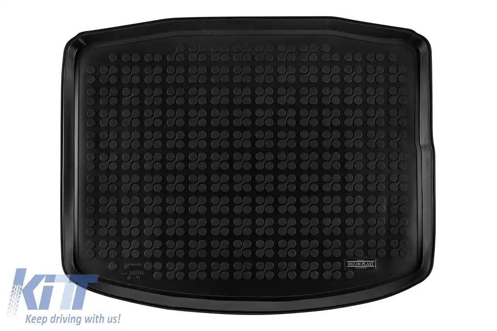 Covor de portbagaj din cauciuc de la Rezaw-Plast potrivit pentru Honda CR-V 2018-2022 cu 5 locuri și cu podeaua portbagajului în poziția inferioară