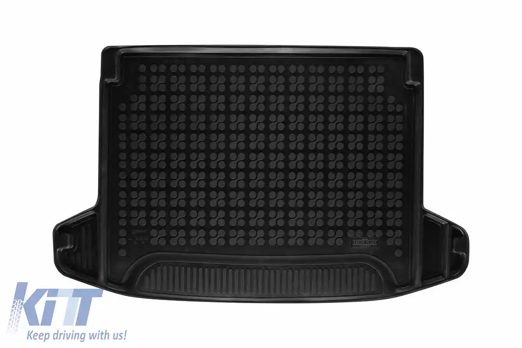 Covor de portbagaj din cauciuc de la Rezaw-Plast, potrivit pentru KIA Sportage V după 2021, cu podeaua portbagajului în poziția superioară, potrivit pentru toate versiunile Hybrid și Plug-In Hybrid, f