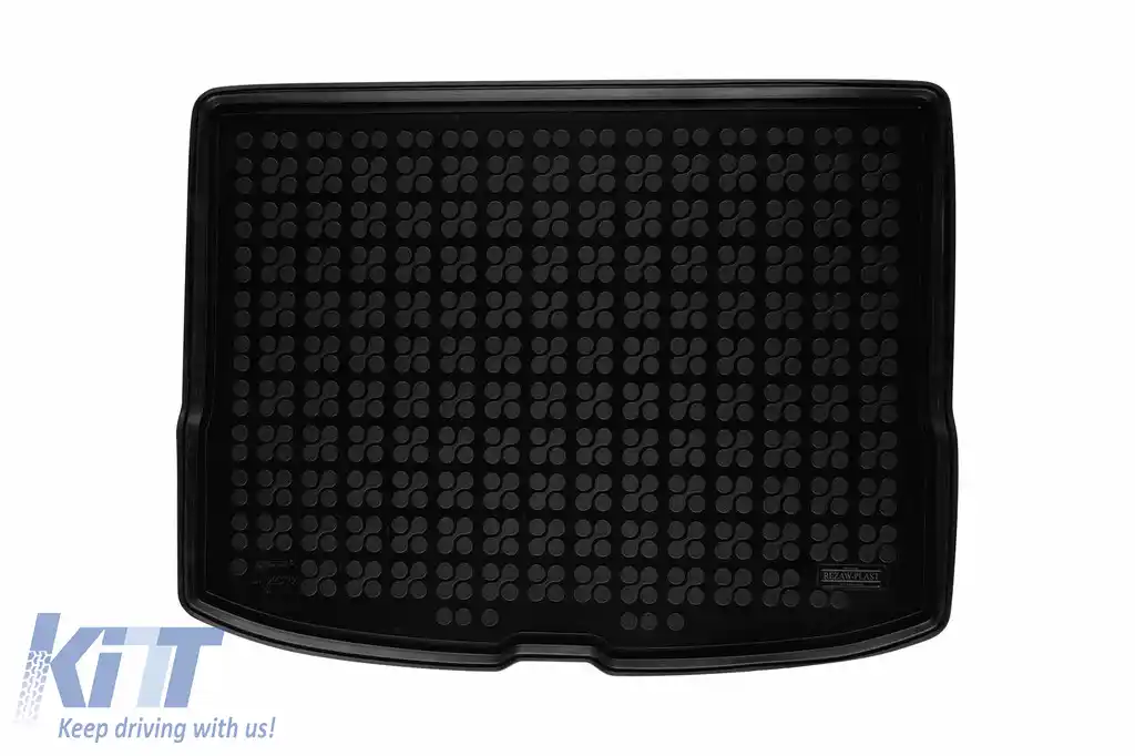 Covor de portbagaj din cauciuc de la Rezaw-Plast potrivit pentru Kia Niro Hybrid HEV după 2022, cu podeaua portbagajului în poziția superioară, cu roată de rezervă compactă, cu unelte, versiunea elect