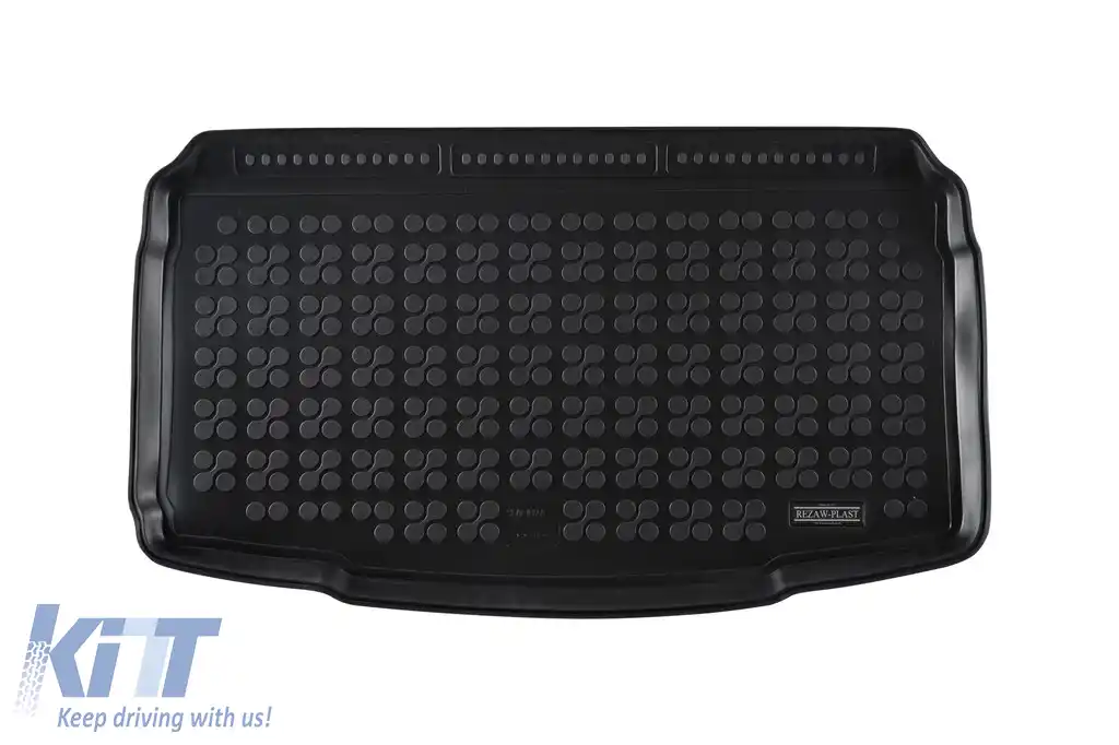 Covor de portbagaj din cauciuc de la Rezaw-Plast potrivit pentru Seat Ibiza după 2017 cu podeaua portbagajului în poziția inferioară