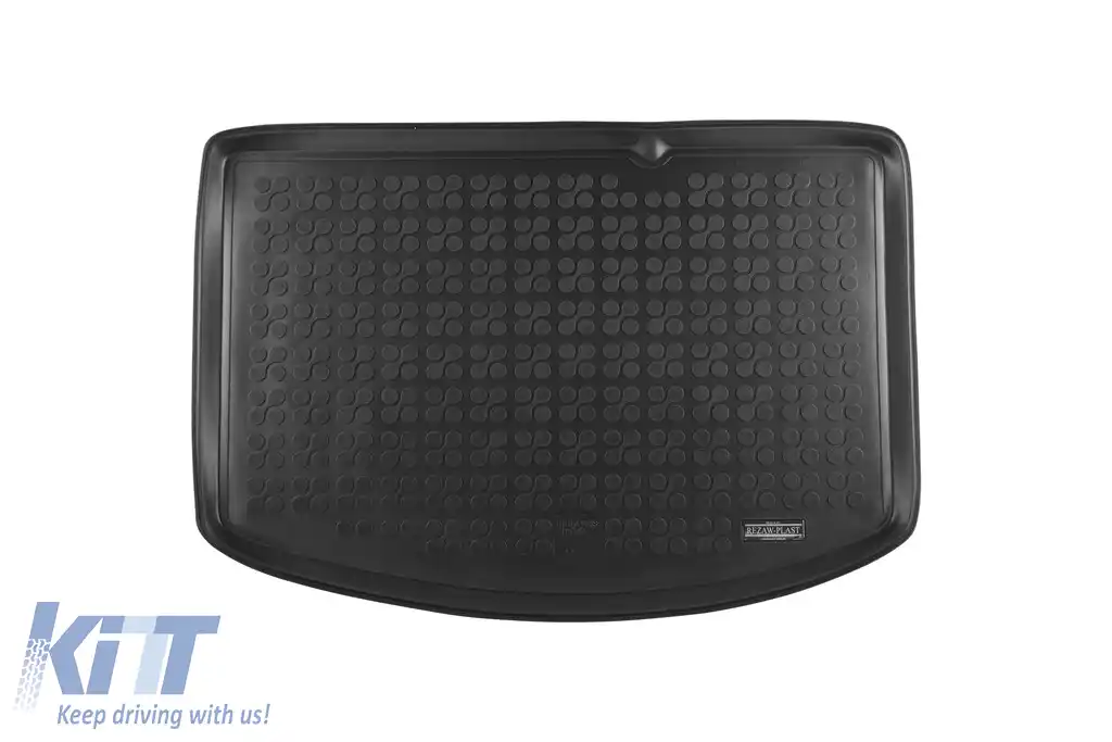 Covor de portbagaj din cauciuc de la Rezaw-Plast potrivit pentru Toyota Yaris hybrid 2014-2020 cu 5 uși, cu podeaua portbagajului în poziția inferioară, cu roată de rezervă mică