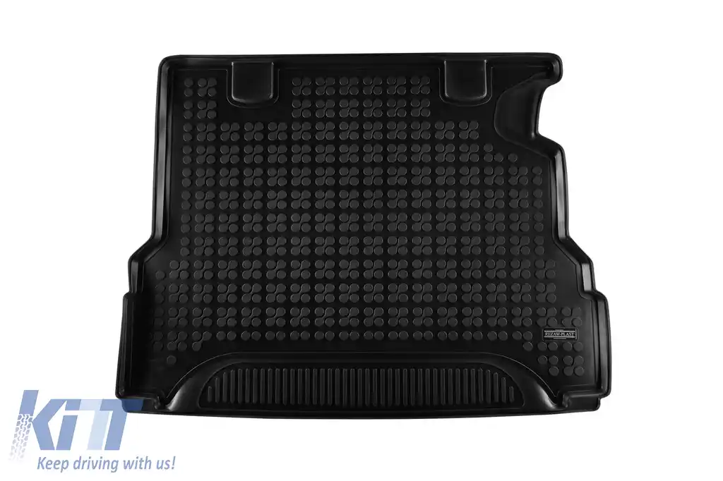 Covor de portbagaj din cauciuc de la Rezaw-Plast potrivit pentru BMW Seria 5 G31 wagon PHeV versiunea 2020-2023 cu podea de portbagaj ajustabilă, 1 bucată, negru