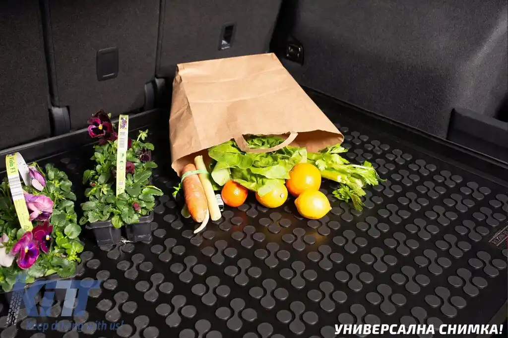 Covor de portbagaj din cauciuc de la Rezaw-Plast potrivit pentru Land Rover Discovery după 2017 cu 7 locuri, cu rândul 3 de scaune pliat, fără sistem de sunet surround Meridian-image-6220161