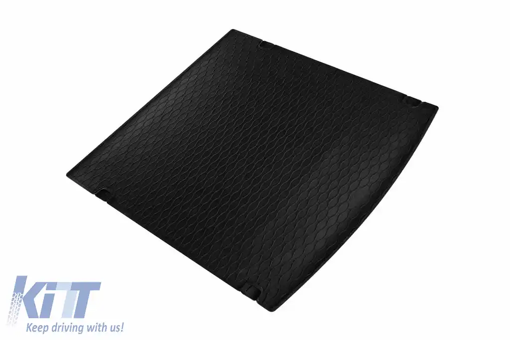 Covor de portbagaj din cauciuc de la Rigum potrivit pentru Audi Q7 2006-2015 cu 5 sau 7 locuri și cu rândul 3 de scaune pliat, negru-image-6224547