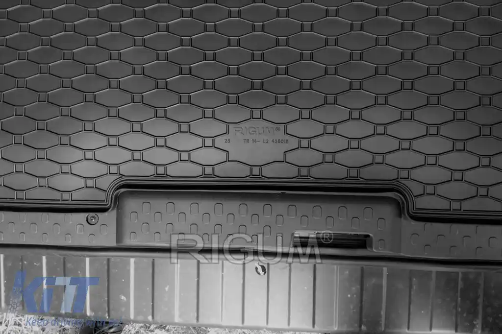 Covor de portbagaj din cauciuc de la Rigum potrivit pentru Fiat Talento după 2016, Opel Vivaro după 2014, Renault Trafic 2014-2021, Renault Trafic după 2021 potrivit pentru modele cu 8 sau 9 locuri, v-image-6225526