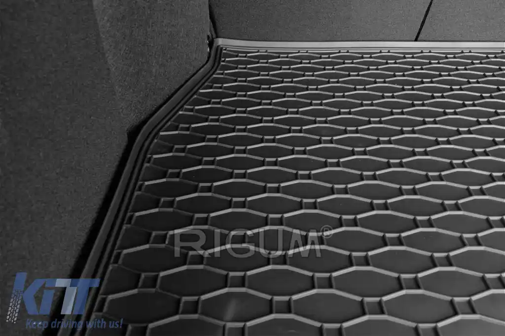 Covor de portbagaj din cauciuc de la Rigum potrivit pentru Toyota C-HR după 2016 cu podeaua portbagajului în poziția superioară, negru-image-6243816