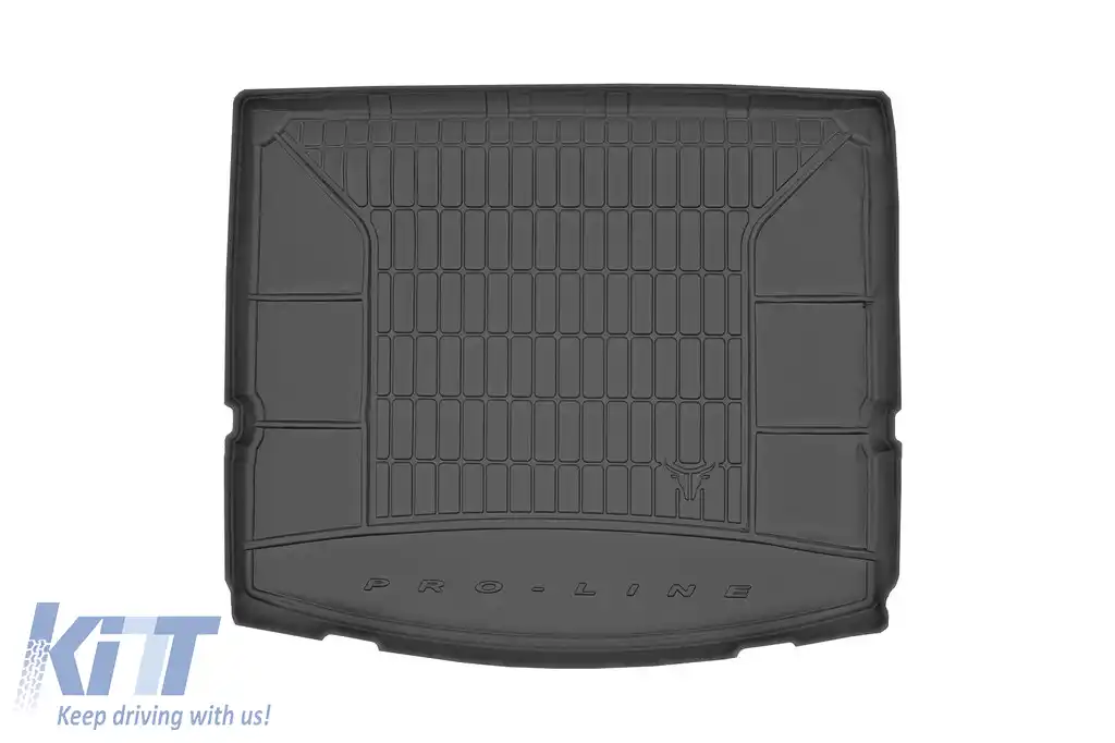 Covor de portbagaj din cauciuc Frogum ProLine potrivit pentru Ford S-max după 2015 7 locuri cu rândul 3 de scaune pliat