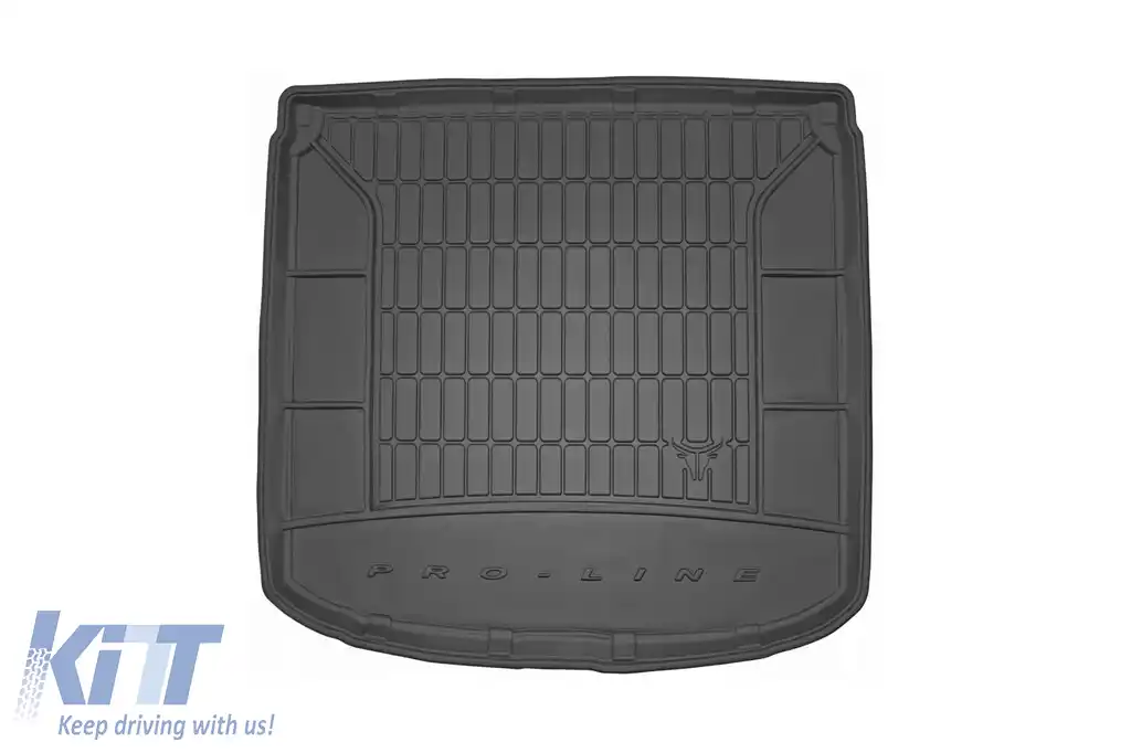 Covor de portbagaj din cauciuc Frogum ProLine potrivit pentru Seat Altea XL 2004-2015 cu podeaua portbagajului în poziția inferioară