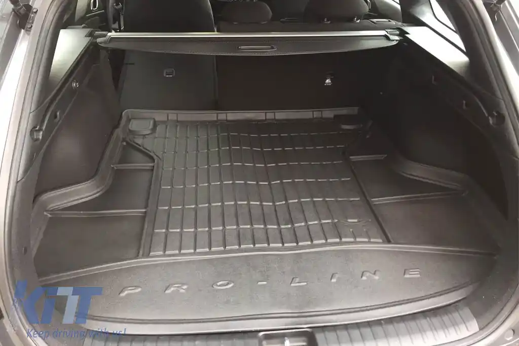 Covor de portbagaj din cauciuc Frogum ProLine potrivit pentru Kia Ceed wagon după 2018, cu buzunare laterale, fără subwoofer-image-6234244