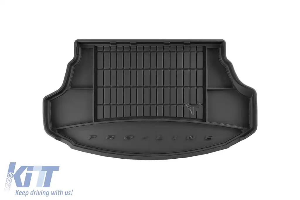 Covor de portbagaj din cauciuc Frogum ProLine potrivit pentru LEXUS UX după 2018, cu podeaua portbagajului în poziția superioară, cu compartimente laterale de depozitare