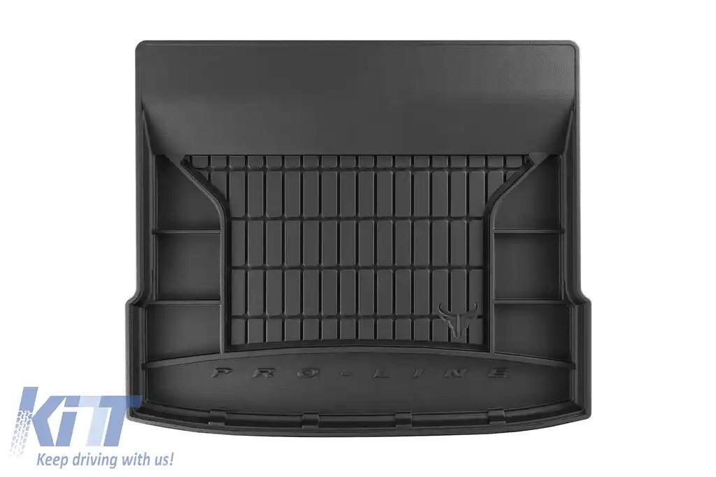 Covor de portbagaj din cauciuc Frogum ProLine potrivit pentru Hyundai Tucson Hybrid după 2020, cu podeaua portbagajului în poziția inferioară