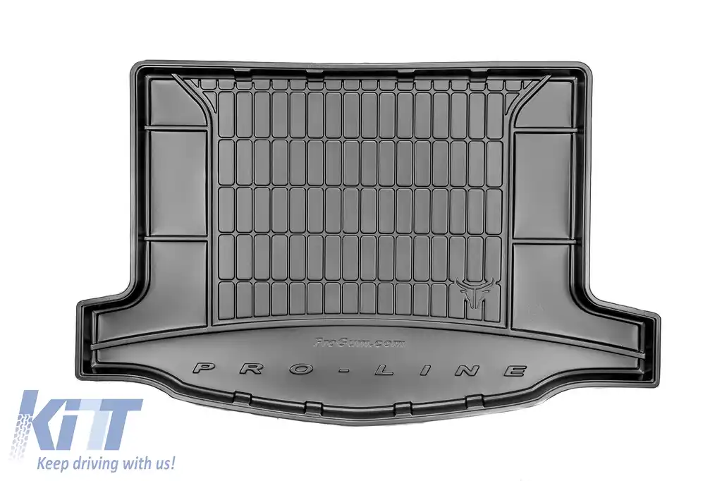 Covor de portbagaj din cauciuc Frogum ProLine potrivit pentru Honda Civic hatchback 2011-2017 cu podeaua portbagajului în poziția superioară