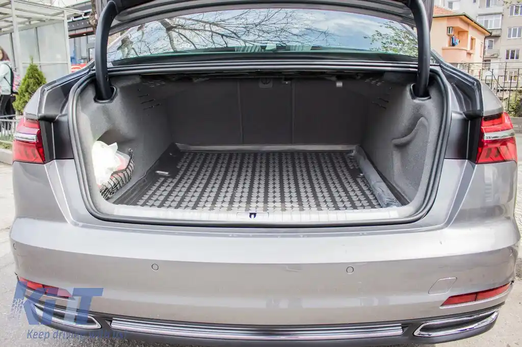 Covor de portbagaj din cauciuc potrivit pentru Audi A6 C8 sedan după 2018-image-6219317