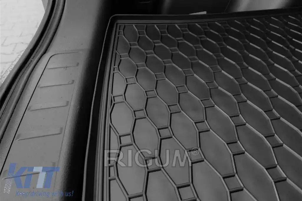 Covor de portbagaj din cauciuc potrivit pentru Mitsubishi Eclipse Cross PHEV după 2021, negru-image-6225365