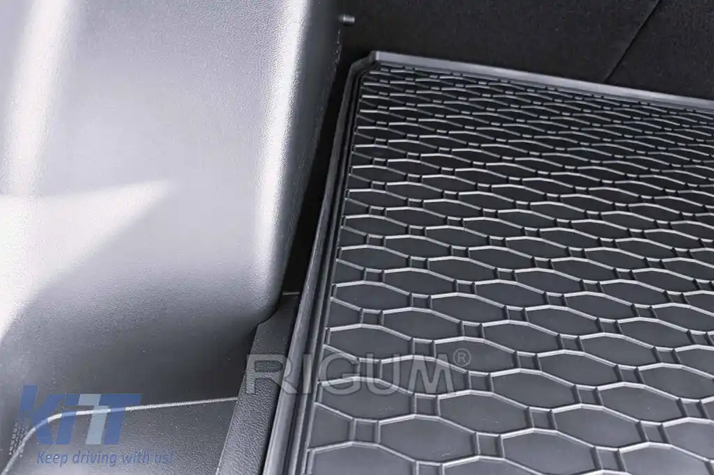 Covor de portbagaj din cauciuc potrivit pentru Hyundai Kona, Kona HEV după 2023, negru-image-6243368