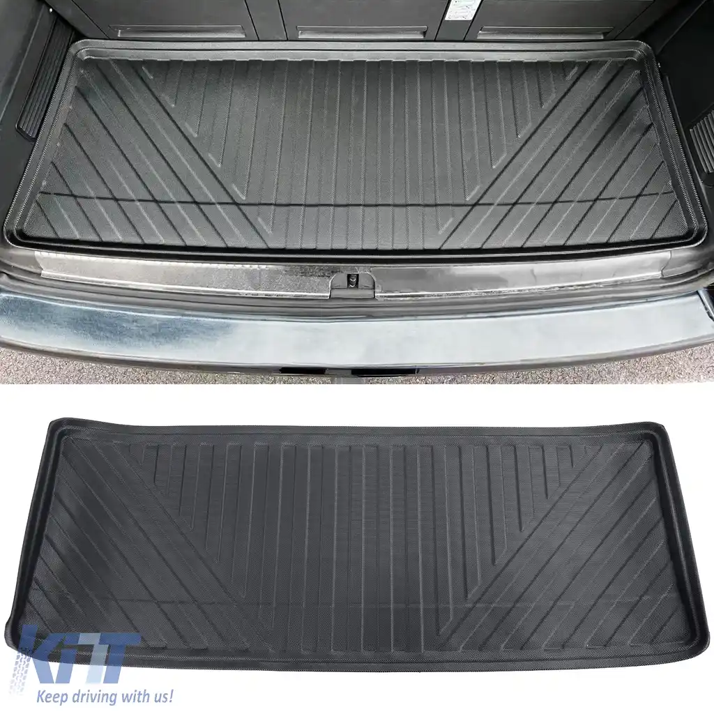 Covor de portbagaj din cauciuc Premium potrivit pentru VW Bus T5 T6 T6.1 Scurt