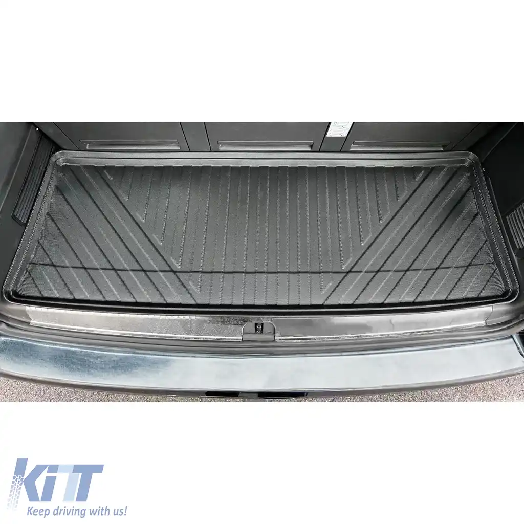 Covor de portbagaj din cauciuc Premium potrivit pentru VW Bus T5 T6 T6.1 Scurt-image-6200714
