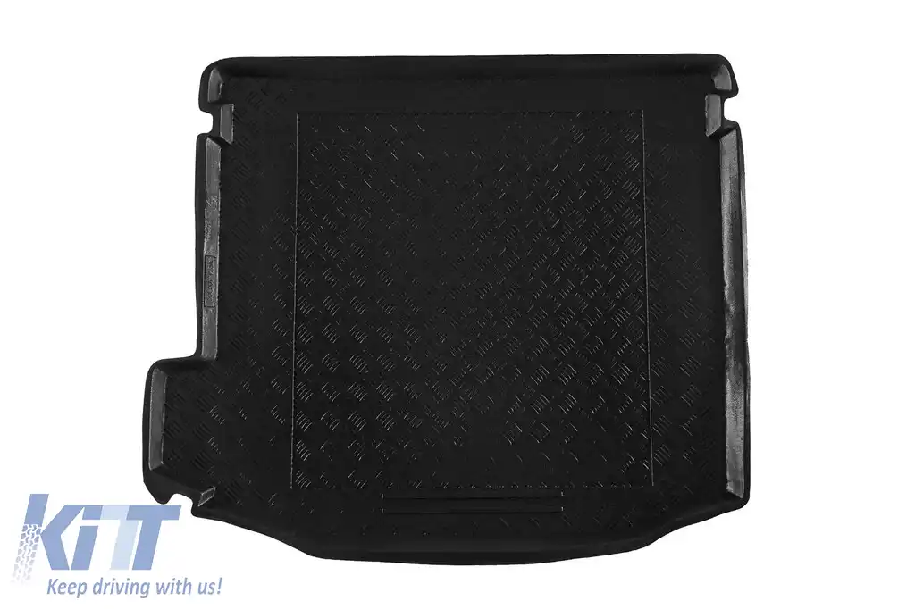 Covor de portbagaj din polietilenă Rezaw-Plast potrivit pentru Renault Megane wagon 1999-2002, cu un compartiment de depozitare pe partea stângă