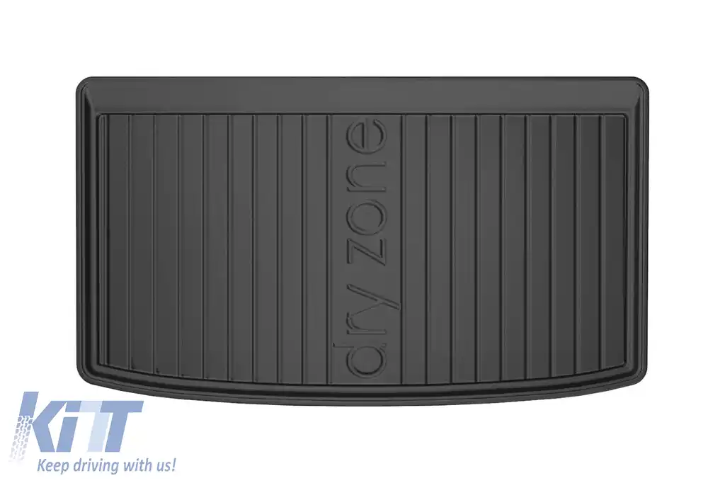 Covor de portbagaj Frogum Dry Zone potrivit pentru Hyundai Kona 2017-2023, cu podeaua portbagajului în poziția inferioară, fără organizator