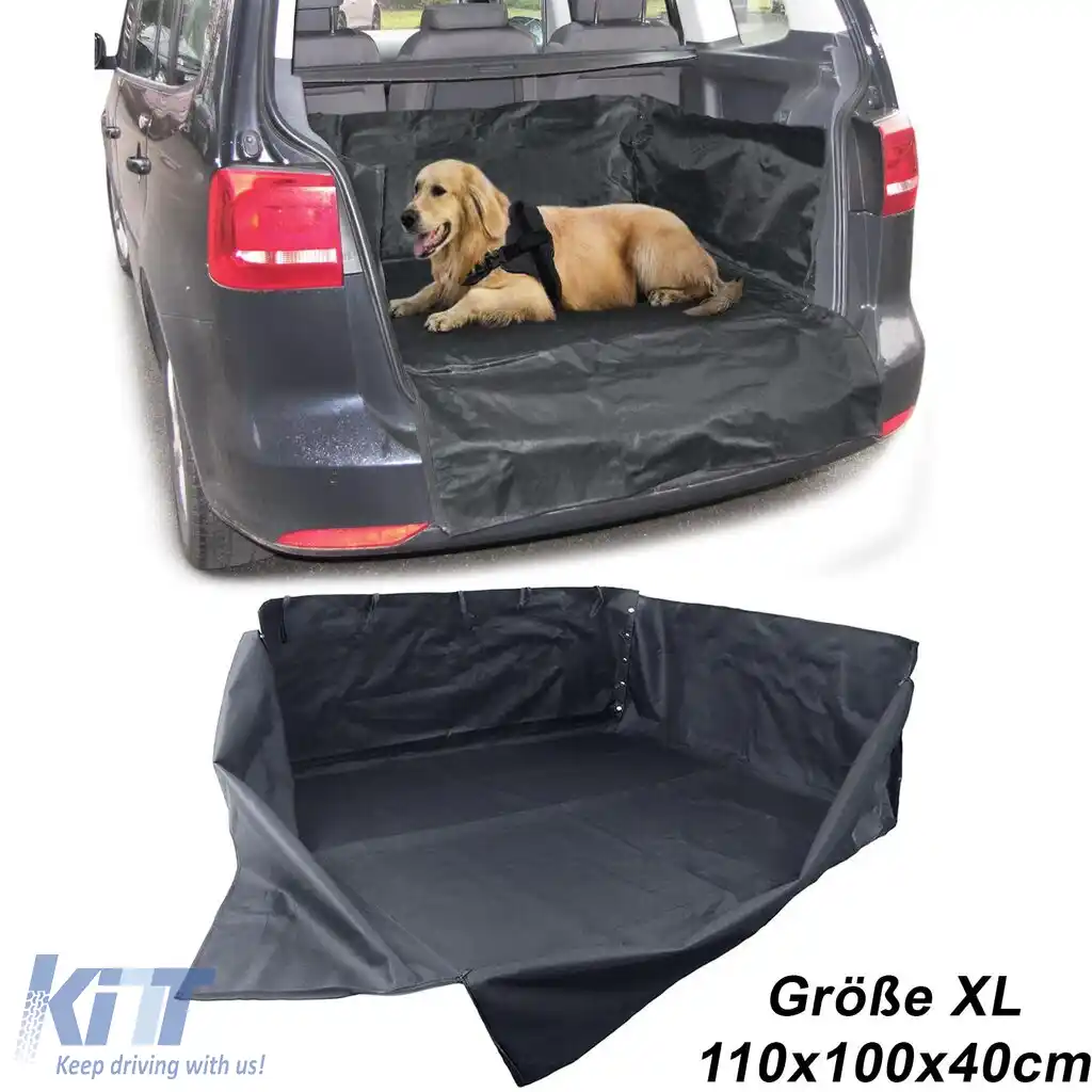 Covor de portbagaj pentru protecția zonei de încărcare, cu protecție pentru bara de protecție, XL 110x100x40cm