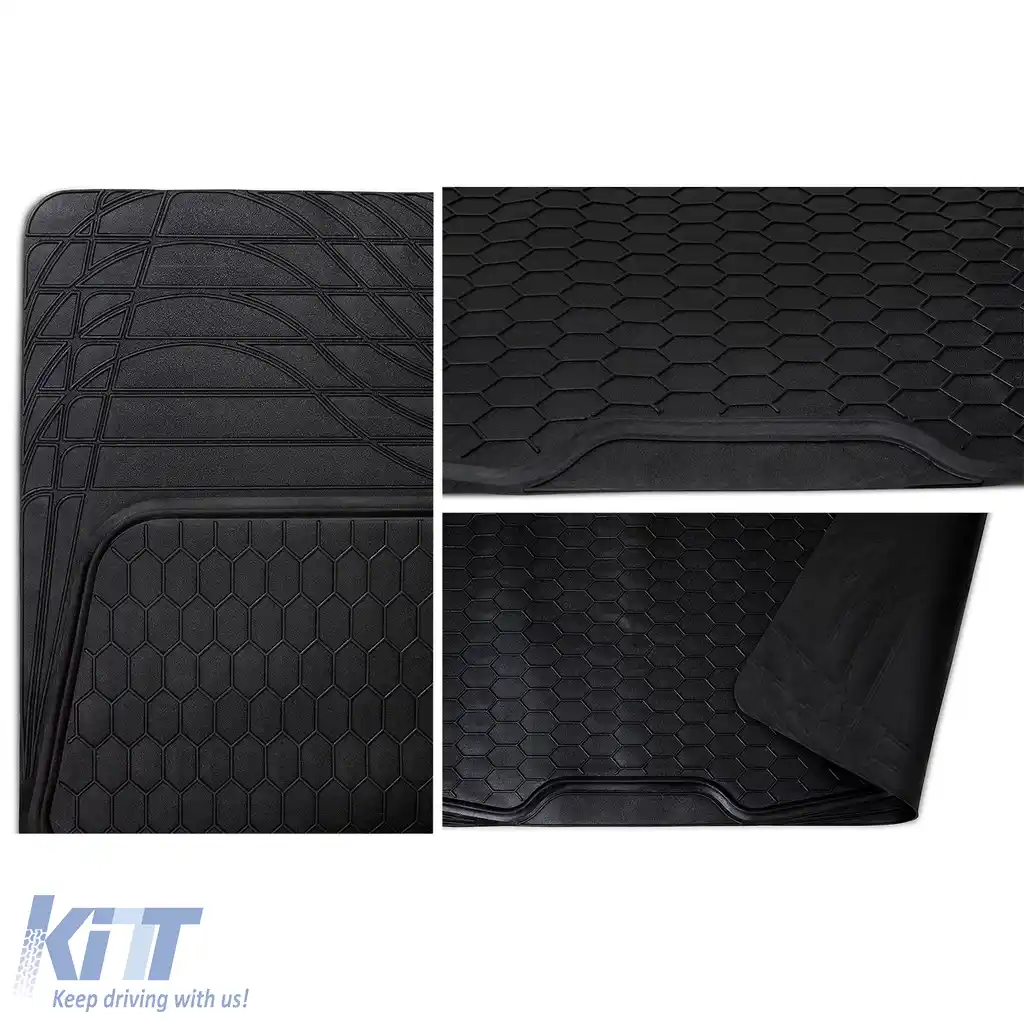 Covor de portbagaj protecție din cauciuc PVC universal, tăiat la dimensiune, negru 108x140cm-image-6198558