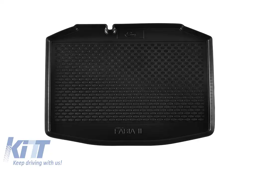 Covor de portbagaj TPE de la Gumarny Zubri potrivit pentru Skoda Fabia hatchback 2007-2014