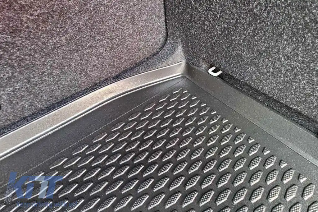 Covor de portbagaj TPE de la Gumarny Zubri, potrivit pentru Skoda Octavia hatchback după 2020, cu podeaua portbagajului în poziția inferioară-image-6253759