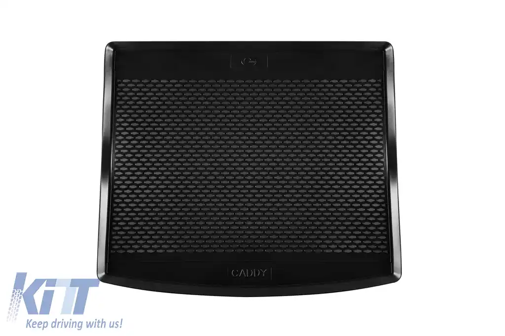 Covor de portbagaj TPE de la Gumarny Zubri potrivit pentru Volkswagen Caddy după 2020, 5 locuri, negru