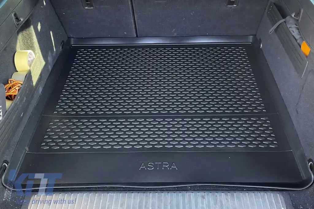 Covor de portbagaj TPE de la Gumarny Zubri potrivit pentru Opel Astra J wagon 2008-2015, negru-image-6253913