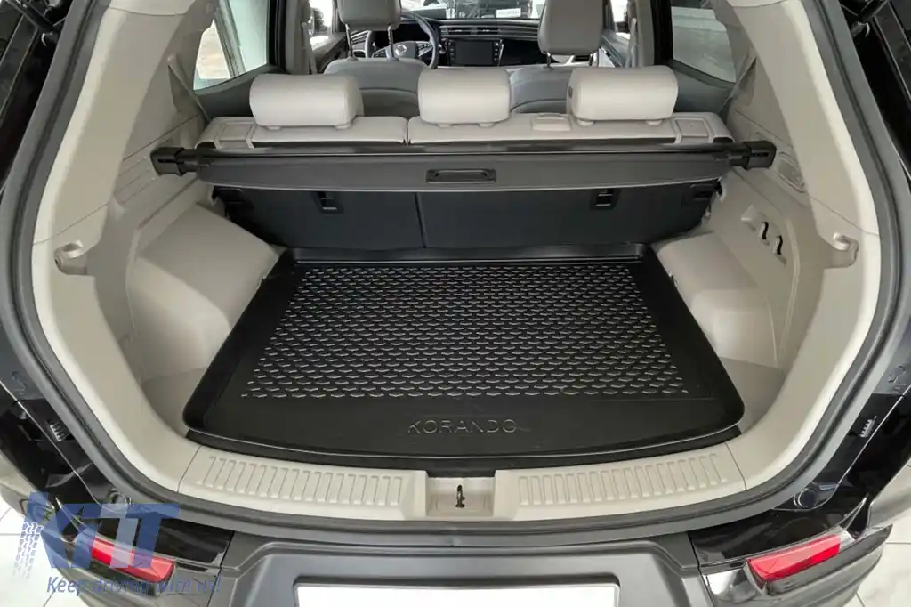 Covor de portbagaj TPE de la Gumarny Zubri potrivit pentru SsangYong Korando după 2019, negru-image-6253920