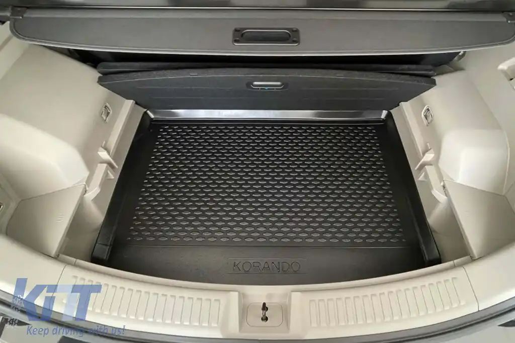Covor de portbagaj TPE de la Gumarny Zubri potrivit pentru SsangYong Korando după 2019, negru-image-6253921