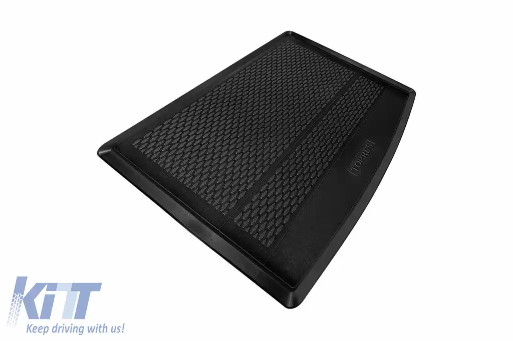 Covor de portbagaj TPE de la Gumarny Zubri potrivit pentru SsangYong Torres după 2023, cu podeaua portbagajului în poziția superioară, negru-image-6253973