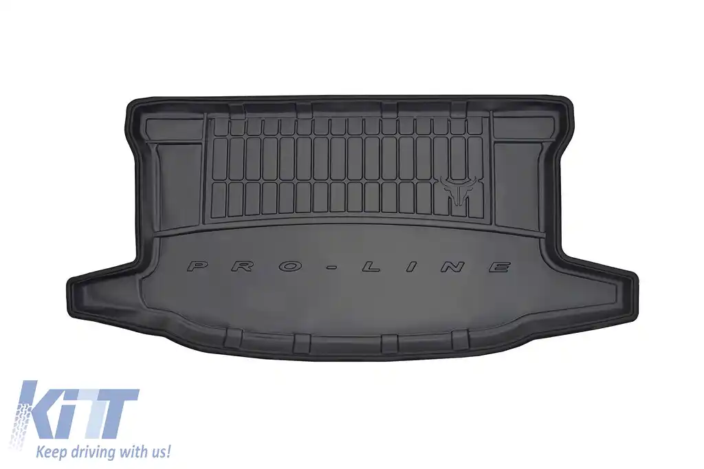 Covor din cauciuc Frogum ProLine potrivit pentru Toyota Yaris Active hatchback 2013-2018 cu podeaua portbagajului în poziția superioară