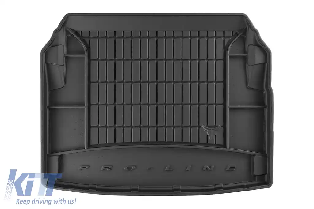 Covor din cauciuc Frogum ProLine potrivit pentru Mercedes E class W212 sedan 2009-2016 versiune fără inserție din plastic în spatele scaunelor din spate