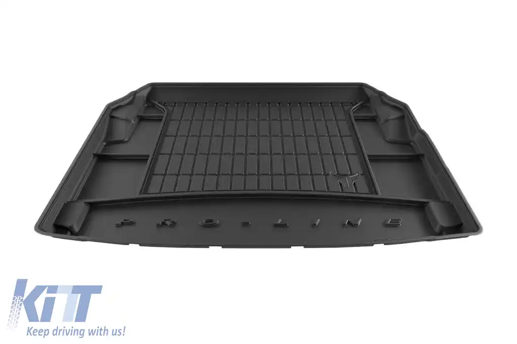 Covor din cauciuc Frogum ProLine potrivit pentru Mercedes E class W212 sedan 2009-2016 versiune fără inserție din plastic în spatele scaunelor din spate-image-6234762