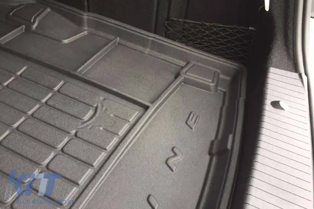 Covor din cauciuc Frogum ProLine potrivit pentru Mercedes E class W212 sedan 2009-2016 versiune fără inserție din plastic în spatele scaunelor din spate-image-6234767