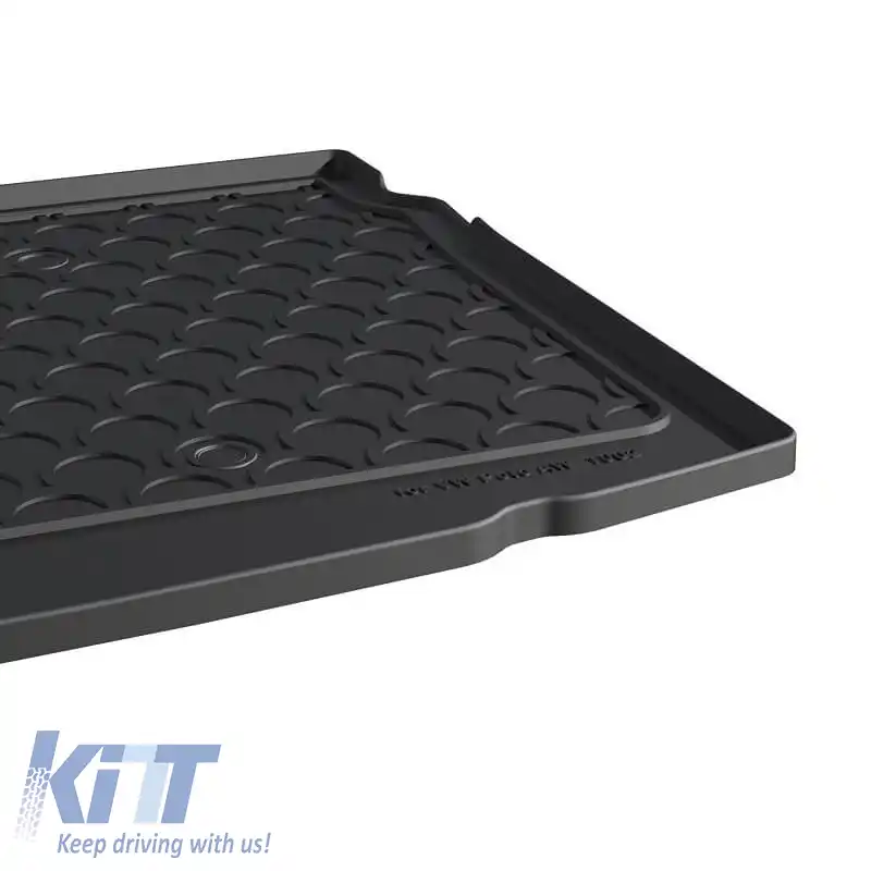 Covor din cauciuc pentru portbagaj Gledring Rubbasol Gledring 1002 potrivit pentru VW Polo AW 2017 - Negru-image-6301603
