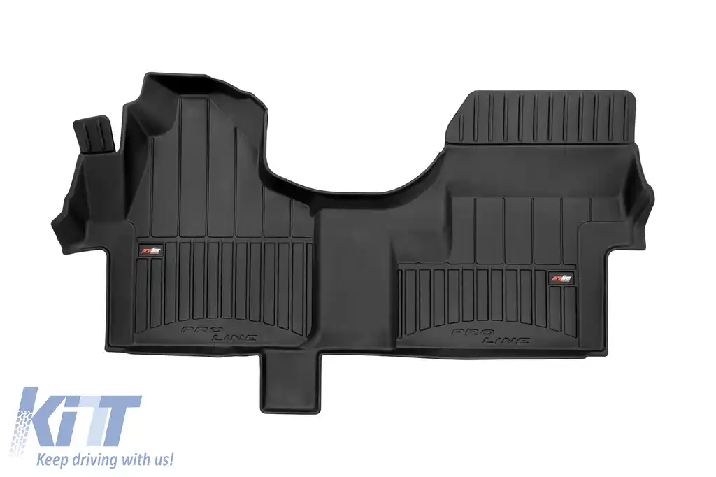 Covor din cauciuc specific, potrivit pentru Mercedes Sprinter W906 2006-2019, set din 1 bucată, culoare neagră, cu garanție de 24 de luni