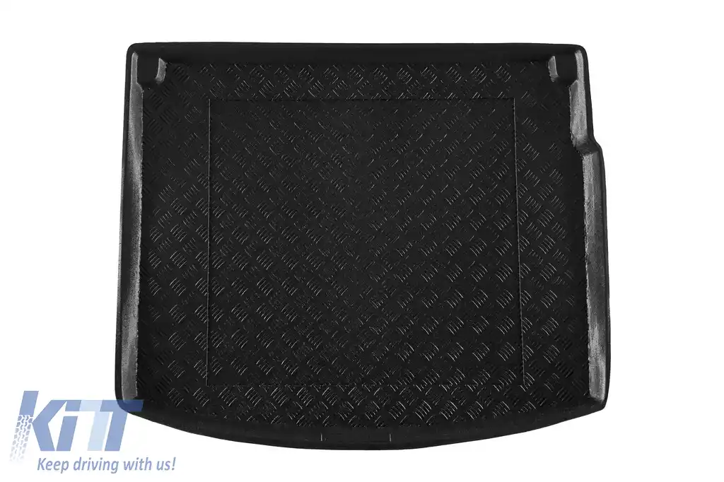 Covor din polietilenă Rezaw-Plast pentru portbagaj, potrivit pentru Renault Megane wagon 2008-2015, fără compartimente laterale de depozitare