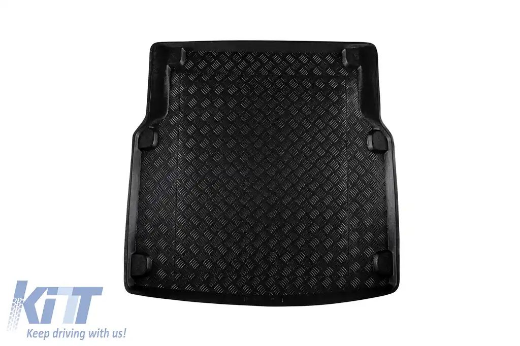 Covor din polietilenă Rezaw-Plast, potrivit pentru Mercedes E class W212 sedan 2009-2016, fără un insert din plastic în spatele scaunelor din spate