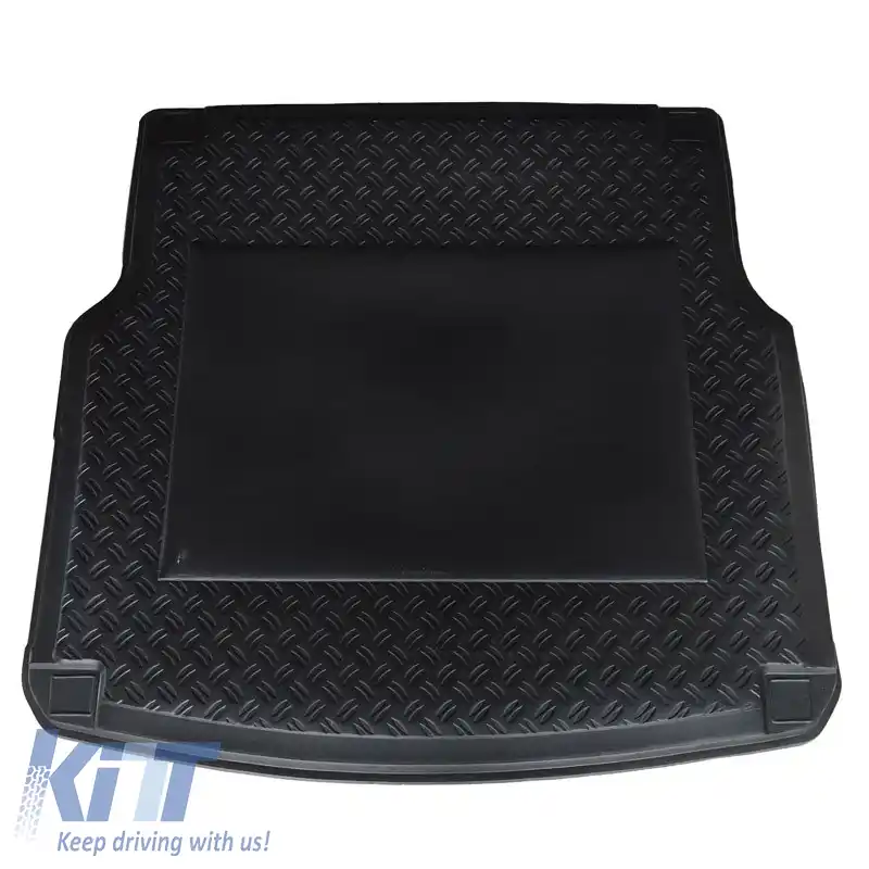 Covor pentru portbagaj 3D Pool Mat potrivit pentru Mercedes-Benz C-Class S204 07-14 Caravan Negru 01-157 PEX-image-6302320
