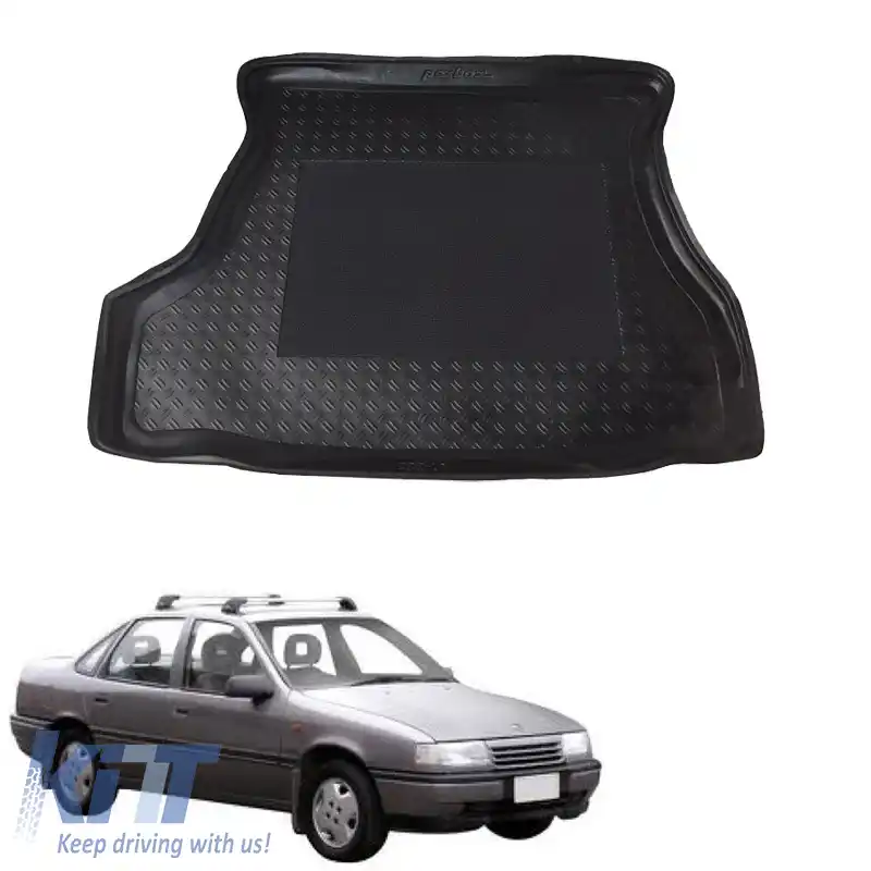 Covor portbagaj 3D Pool Mat potrivit pentru Opel Vectra A 88-95 4D Negru 01-222 PEX
