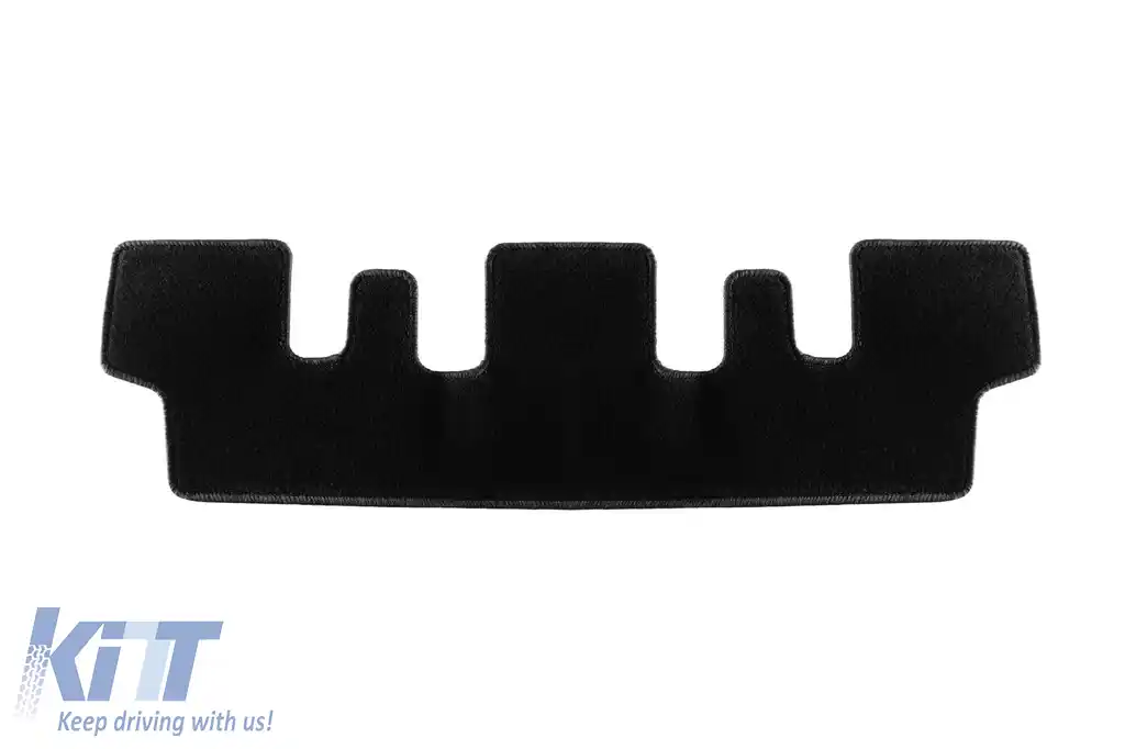 Covor textil de la Rigum potrivit pentru Citroen C4 Picasso 2006-2013 pentru scaunele din a treia rangă, 1 bucată, negru